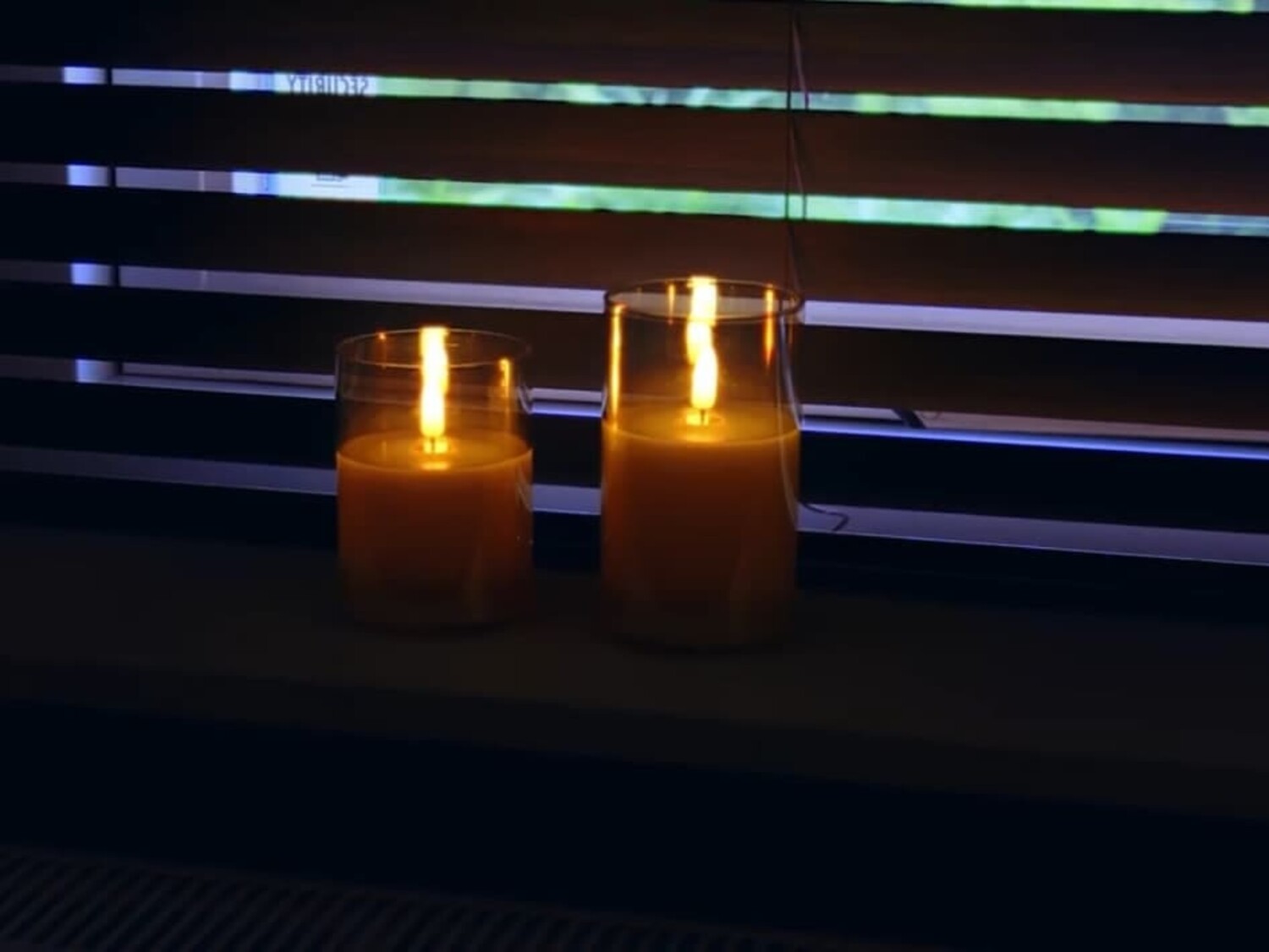 LED Kaarsen Oplaadbaar Goud Glas Set van 3