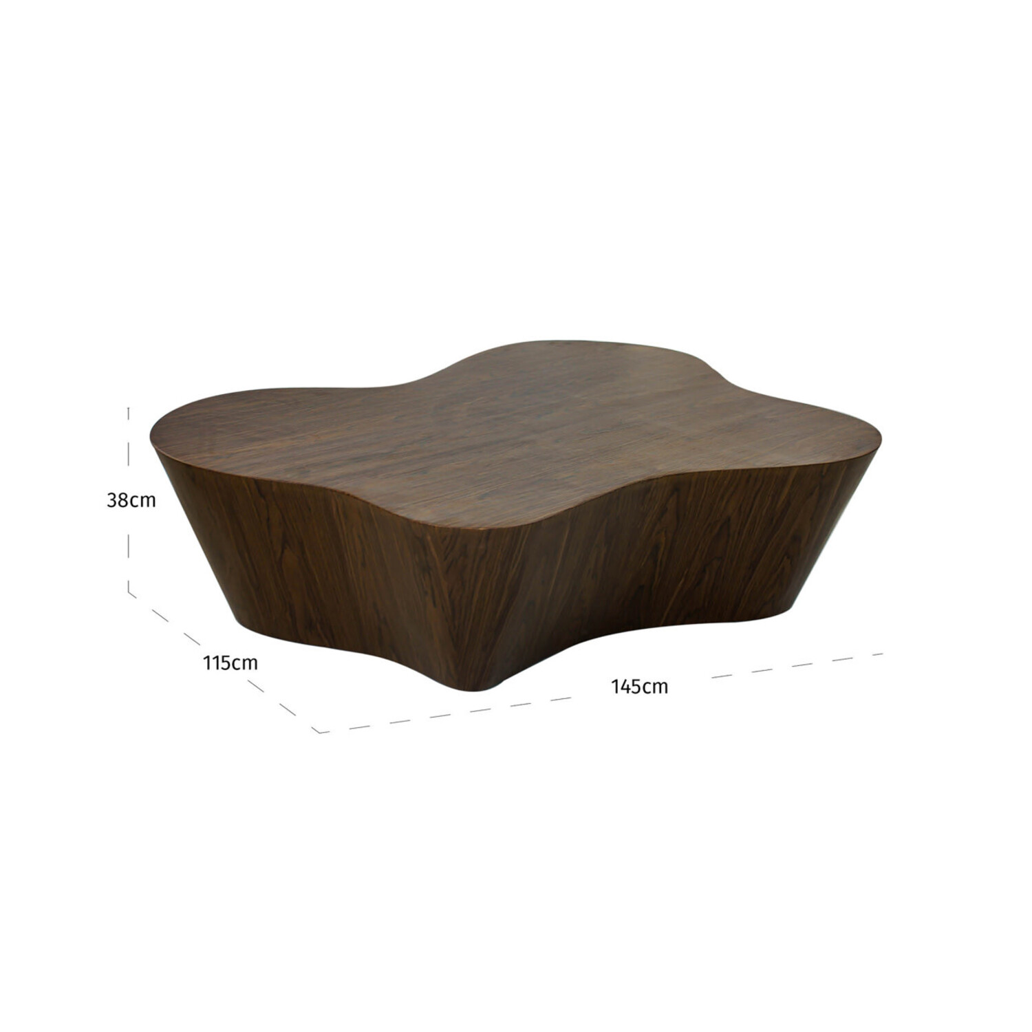 Richmond Interiors Salontafel Quintino walnoot organisch