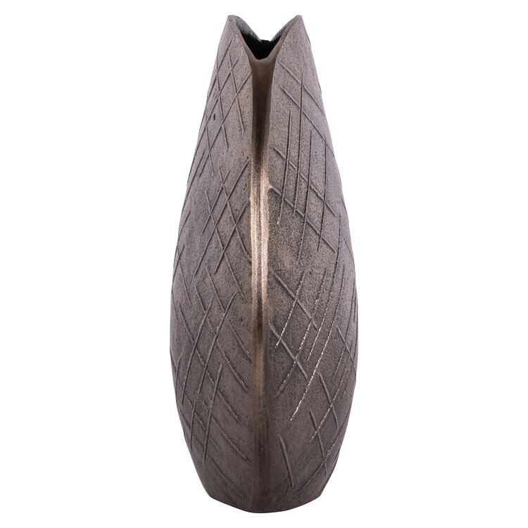 Richmond Interiors Vaas Olivra bronze aluminium small