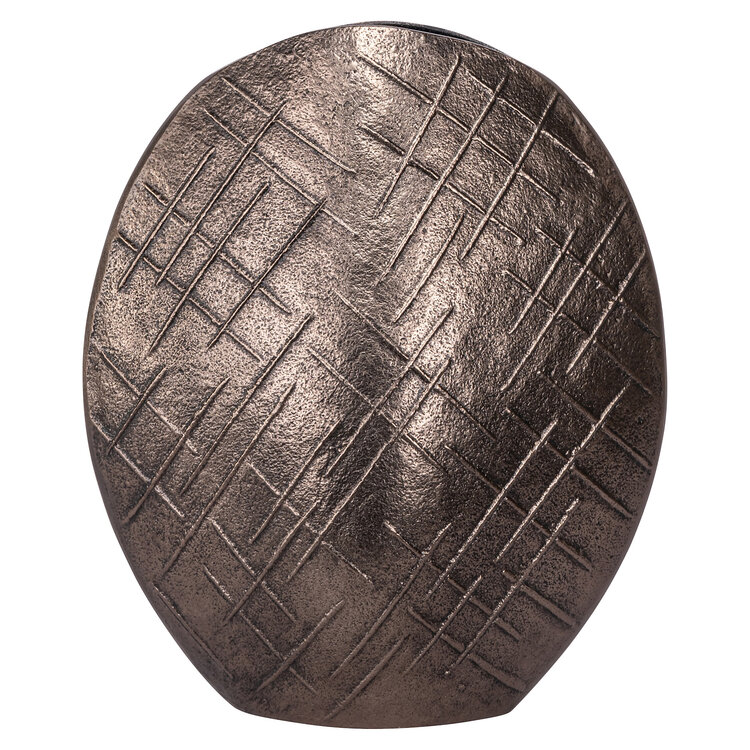 Richmond Interiors Vaas Olivra bronze aluminium small