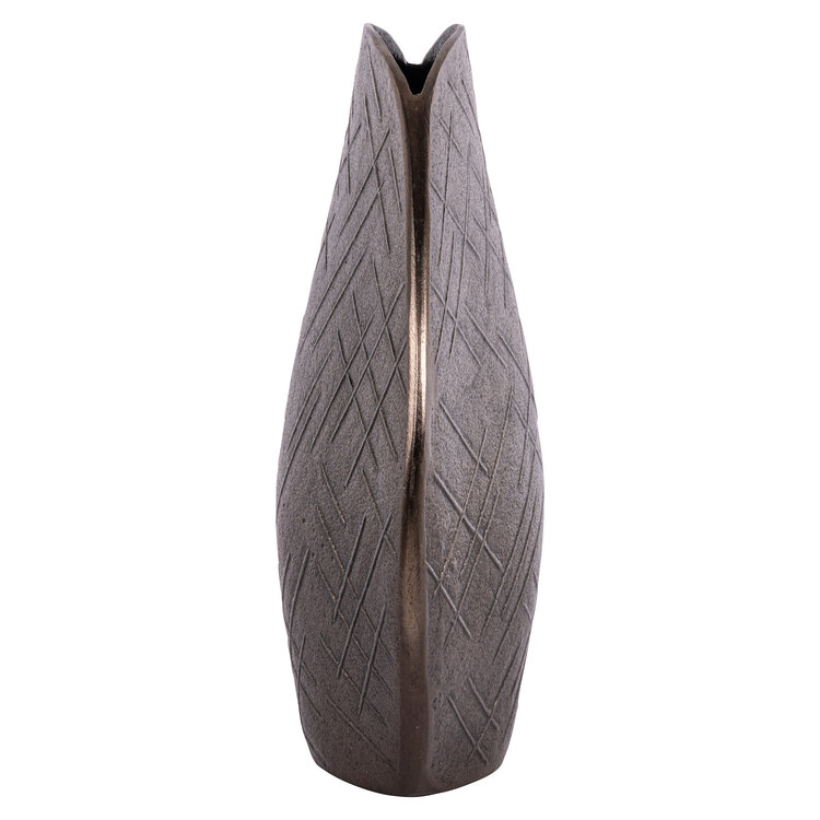 Richmond Interiors Vaas Olivra bronze aluminium large