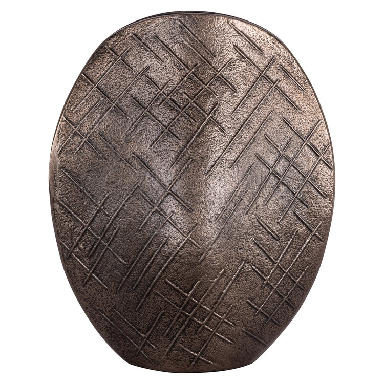 Richmond Interiors Vaas Olivra bronze aluminium large