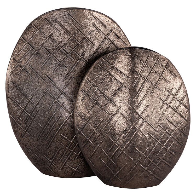 Richmond Interiors Vaas Olivra bronze aluminium large
