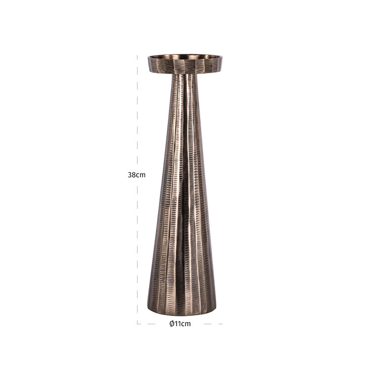 Richmond Interiors Kandelaar Evola bronze aluminium large