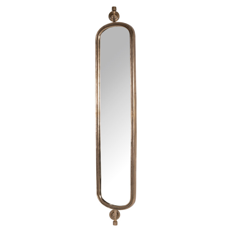 Richmond Interiors Spiegel Hasting brass antique aluminium ovaal