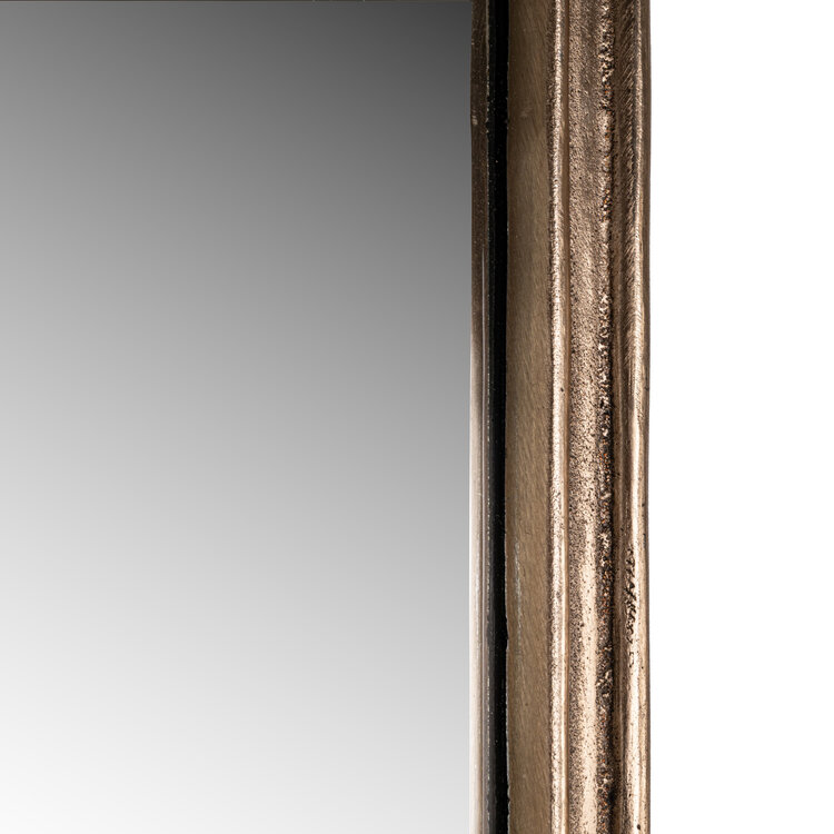 Richmond Interiors Spiegel Hasting brass antique aluminium ovaal