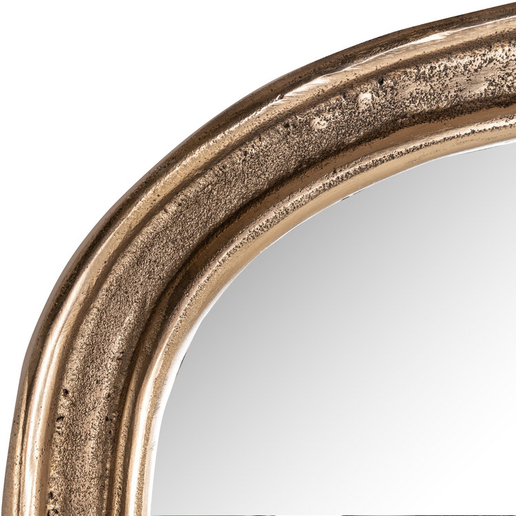Richmond Interiors Spiegel Hasting brass antique aluminium ovaal