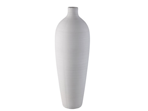 PTMD Collection Cavinn White keramiek bottle vaas mat wit XL