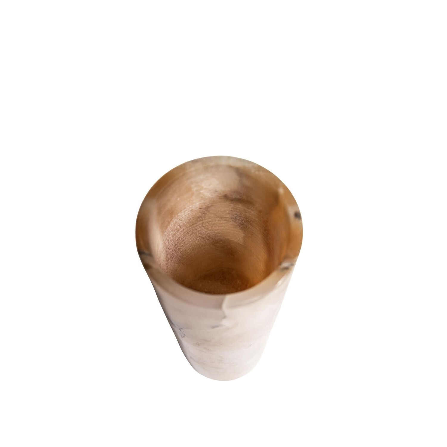PTMD Collection Aylan Onyx Lapis stenen vaas rond Laag