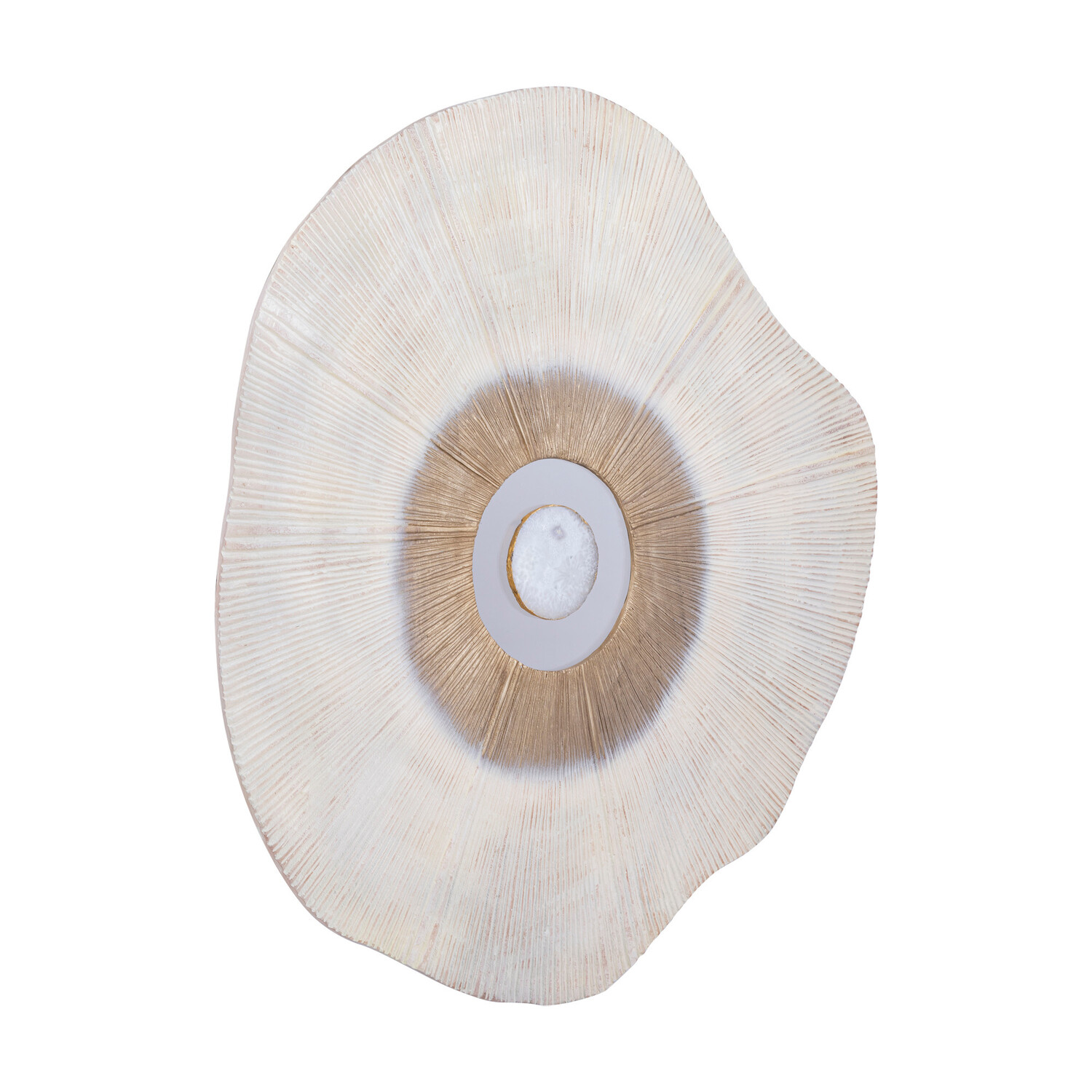 PTMD Collection Rella Beige organisch wandpaneel aluminium center stone Large