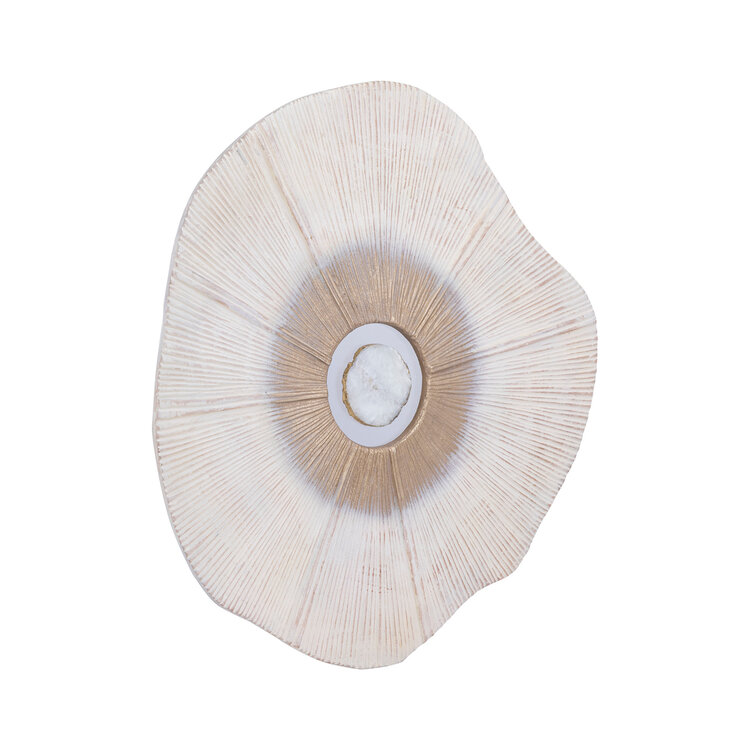 PTMD Collection Rella Beige organisch wandpaneel aluminium center stone Small