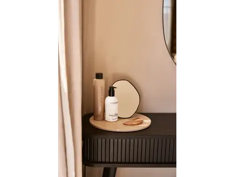 Dienblad marmer beige rond Ø30 cm