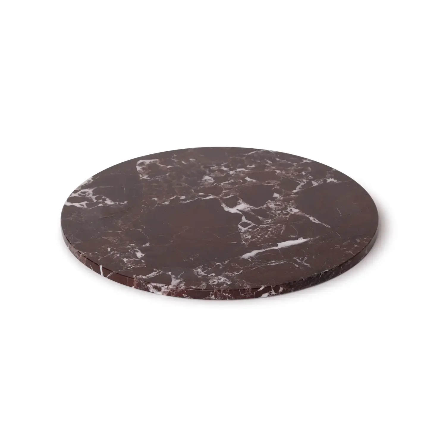 Dienblad marmer rood rond Ø30 cm