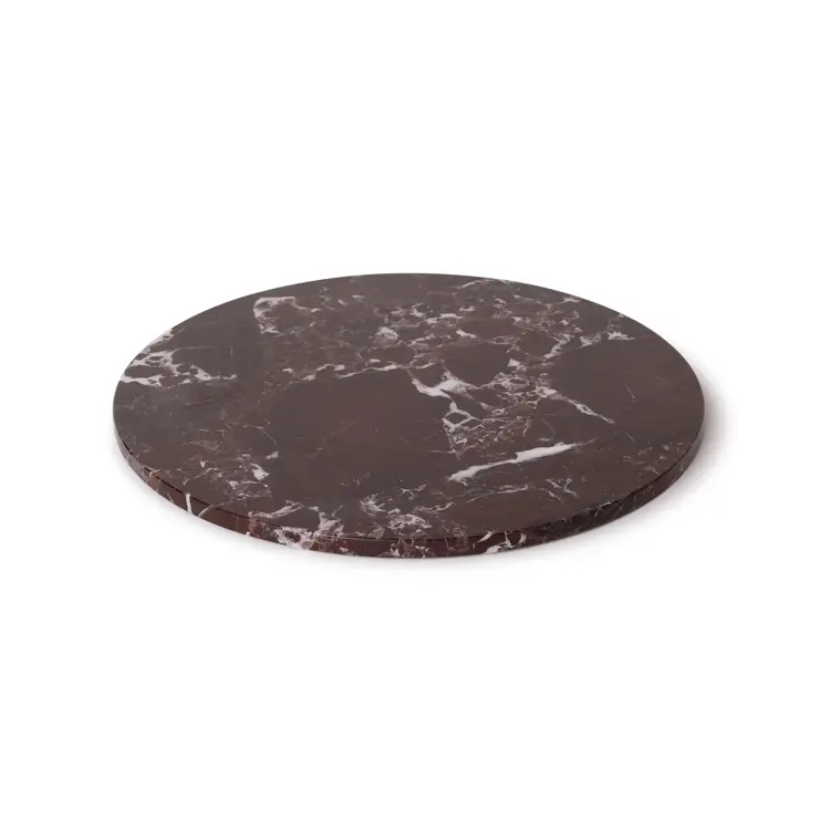 Dienblad marmer rood rond Ø30 cm
