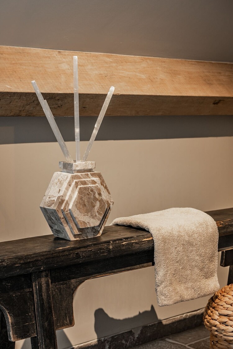 Fiducia N°2 Capri Diffuser met seleniet sticks en parfumolie