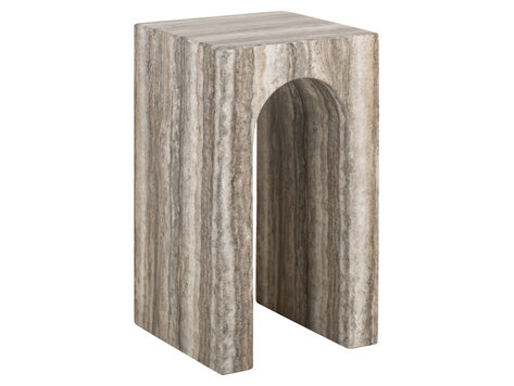 Richmond Interiors Bijzettafel Dulce grey faux travertine