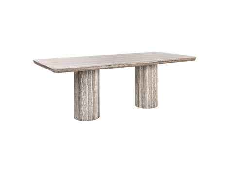 Richmond Interiors Eettafel Nebula grey faux travertine 225 cm