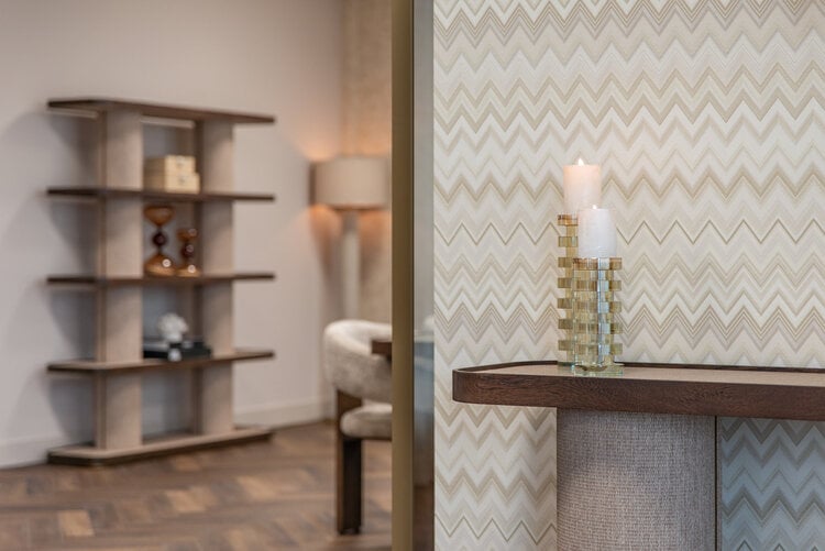 Richmond Interiors Console wandtafel Willox bruin eiken linnen