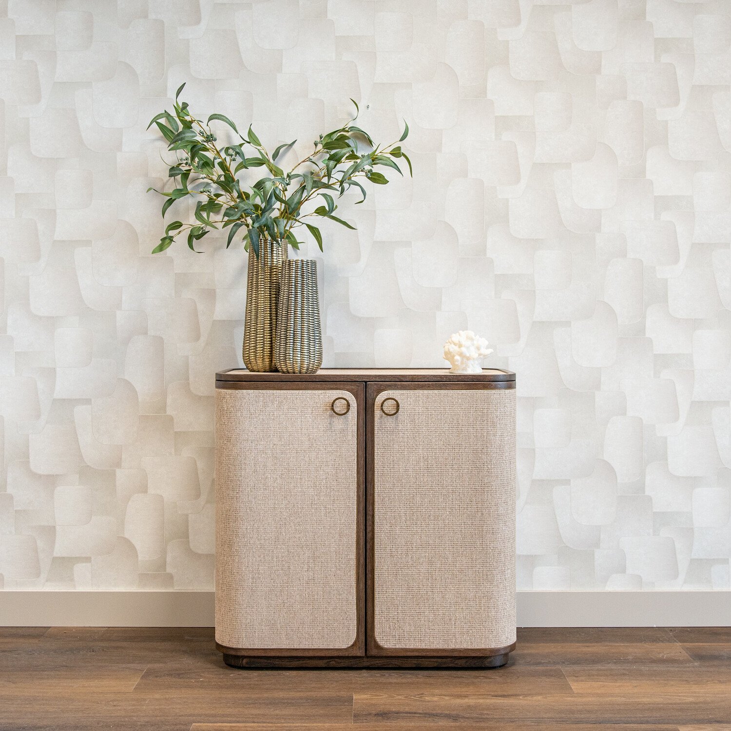Richmond Interiors Dressoir Willox bruin eiken linnen 2 deuren