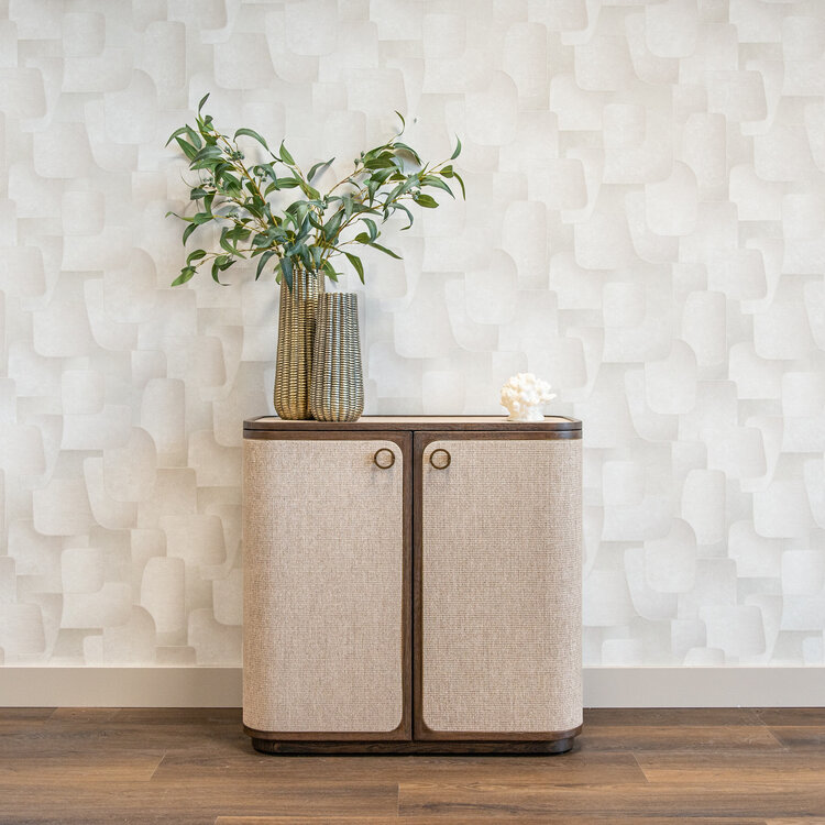 Richmond Interiors Dressoir Willox bruin eiken linnen 2 deuren