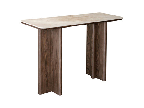 Richmond Interiors Console wandtafel Colson brown keramiek rechthoek