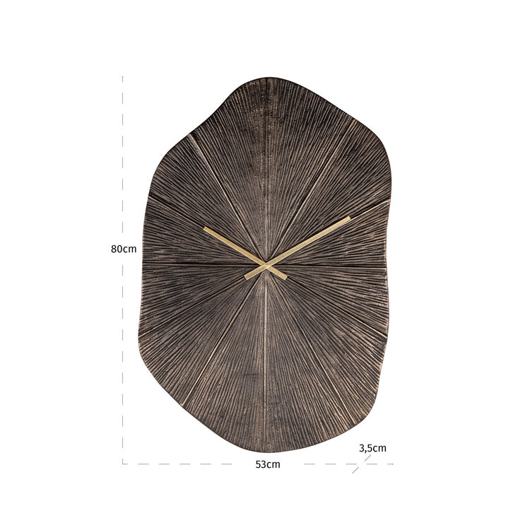 Richmond Interiors Klok Livine Bronze aluminium organisch