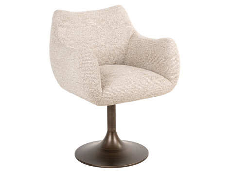 Richmond Interiors Eetkamerstoel Aldo natural linear draaibaar