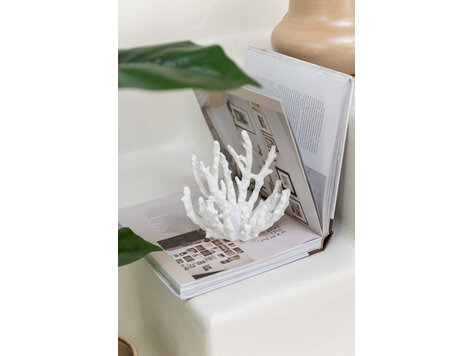 Faux Koraal decoratie object wit klein