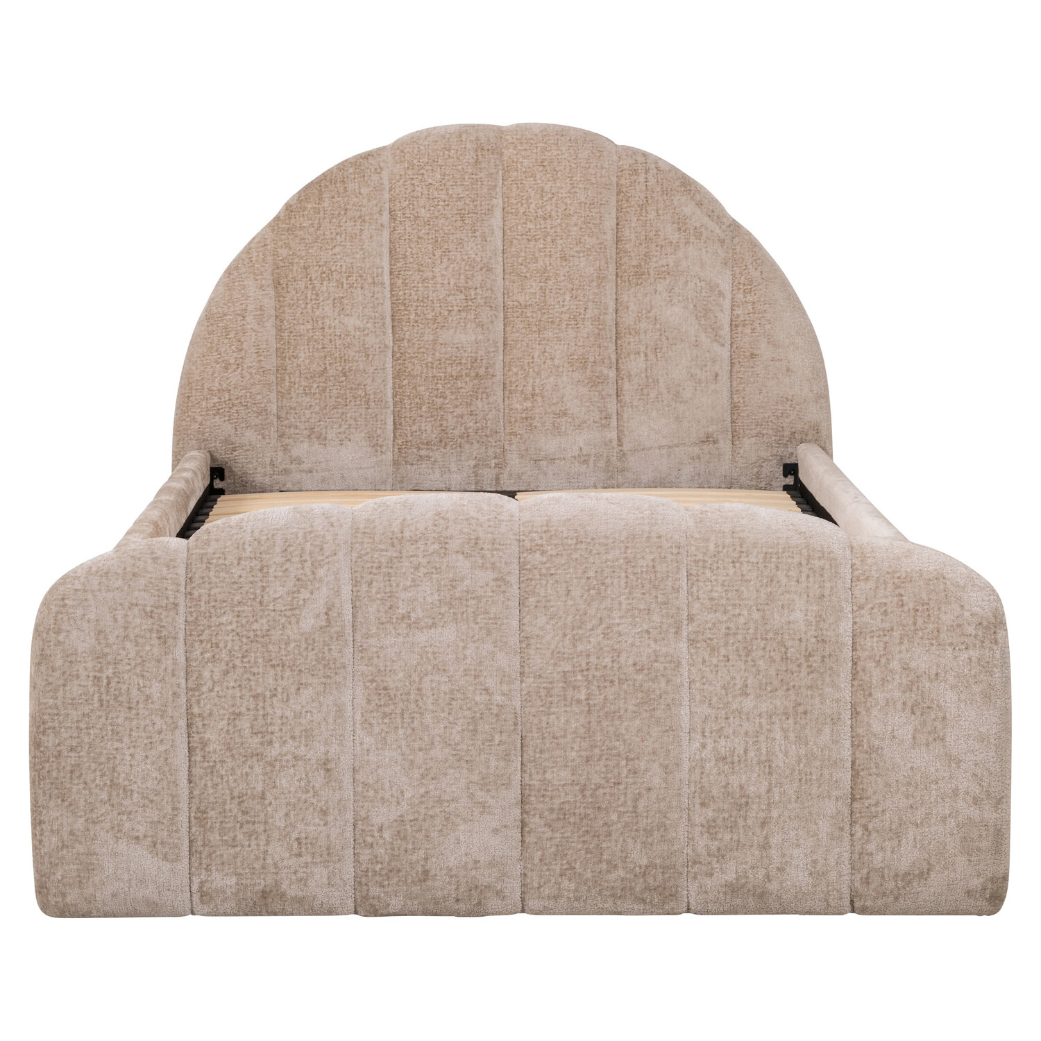 Richmond Interiors Bed Pixie clay chenille met pull-out bed 120x200 cm