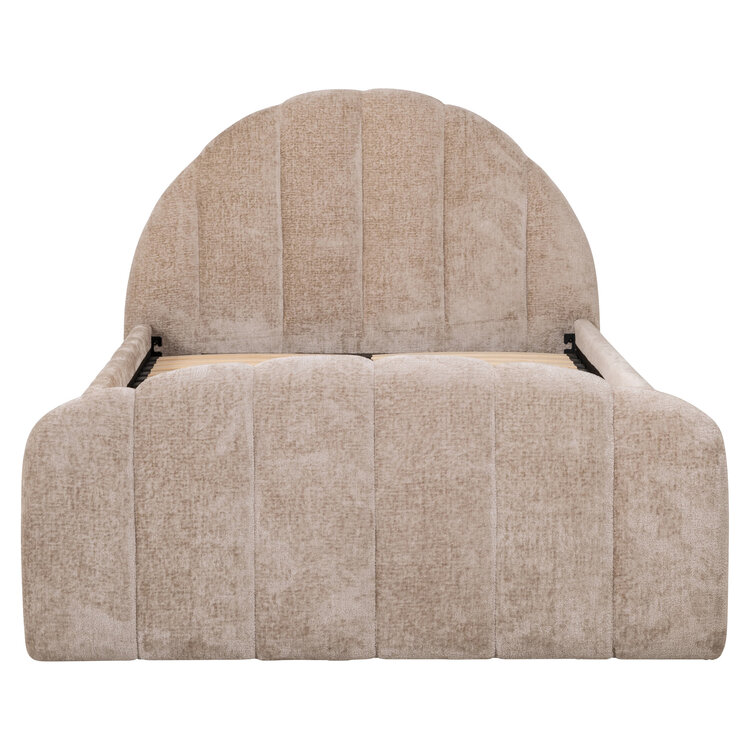Richmond Interiors Bed Pixie clay chenille met pull-out bed 120x200 cm