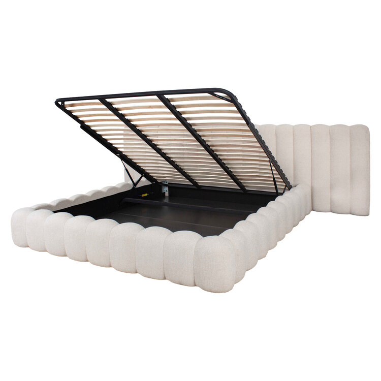 Richmond Interiors Bed Cupidon cream fancy met opbergruimte 180x210 cm