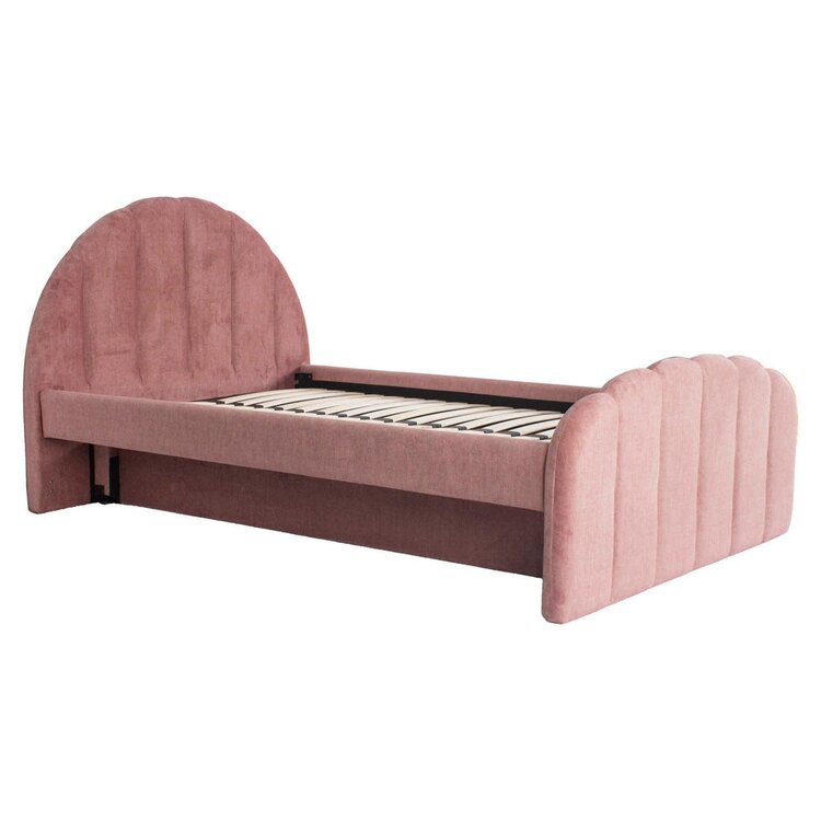 Richmond Interiors Bed Pixie rosewood jewel met pull-out bed 120x200 cm