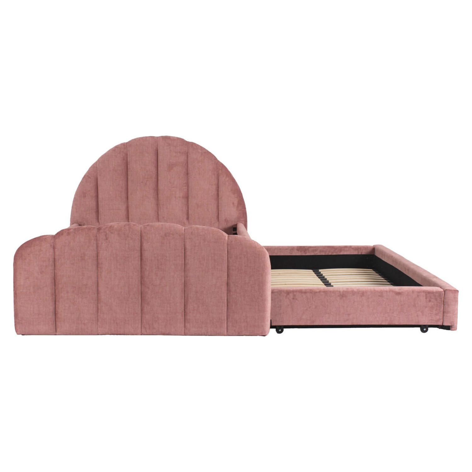 Richmond Interiors Bed Pixie rosewood jewel met pull-out bed 120x200 cm