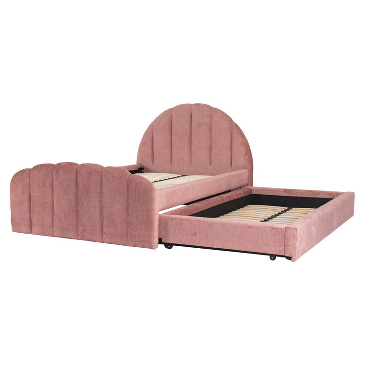 Richmond Interiors Bed Pixie rosewood jewel met pull-out bed 120x200 cm