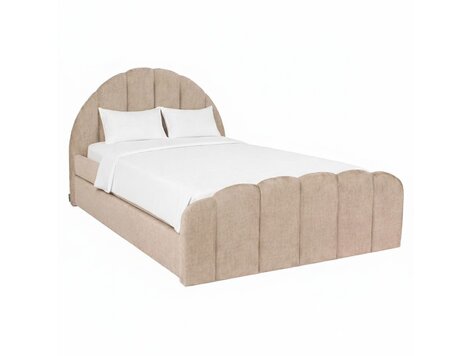Richmond Interiors Bed Pixie clay chenille met pull-out bed 120x200 cm