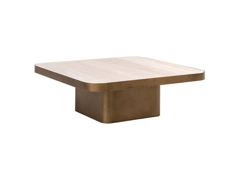 Richmond Interiors Salontafel Claridge beige cumulus 90x90 cm