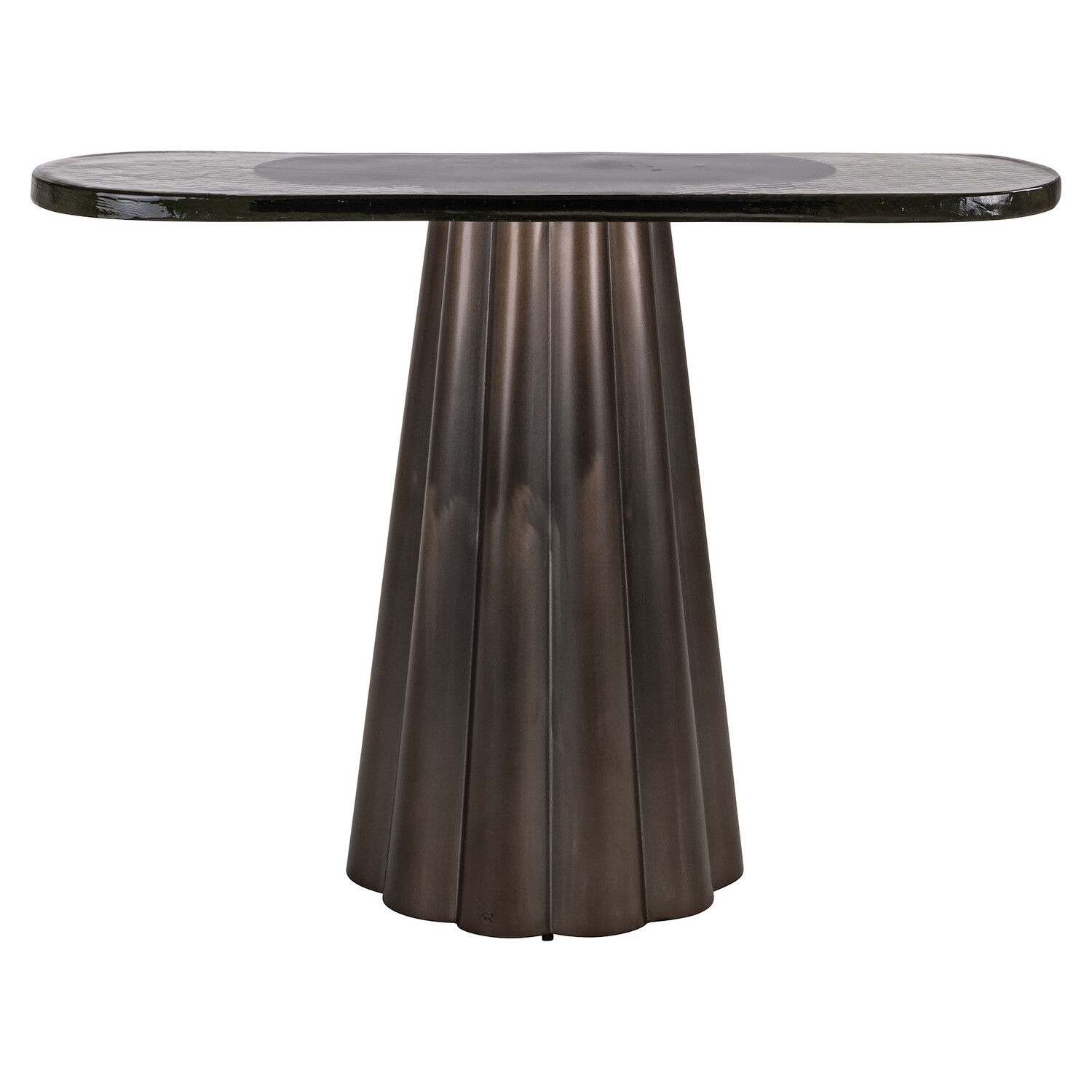 Richmond Interiors Console wandtafel Barwick glas brass antique