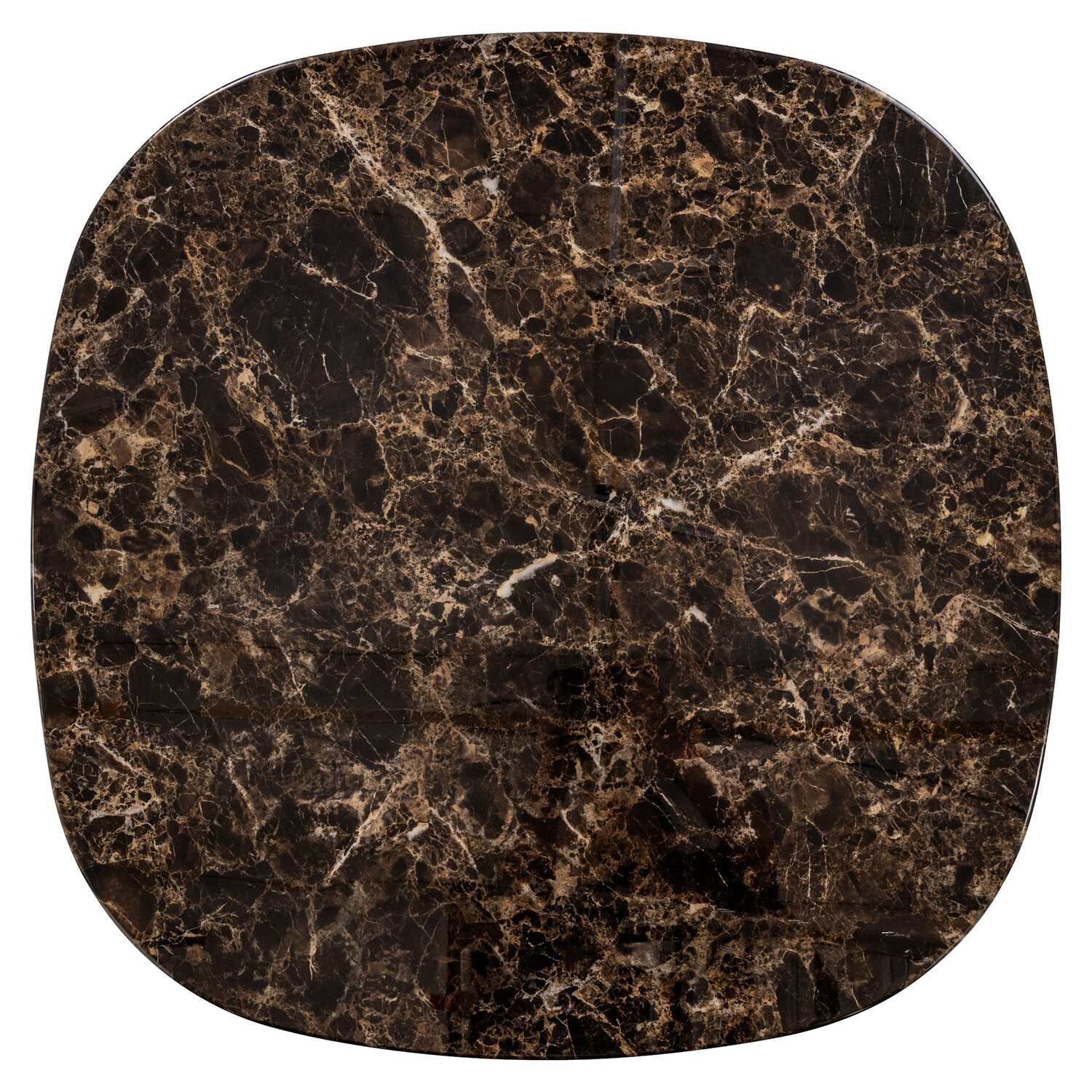 Richmond Interiors Salontafel Almundi chocolat brown keramiek bruin Ø100 cm