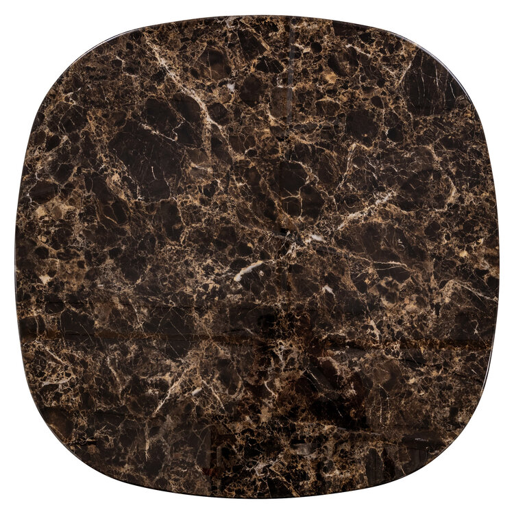 Richmond Interiors Salontafel Almundi chocolat brown keramiek bruin Ø100 cm