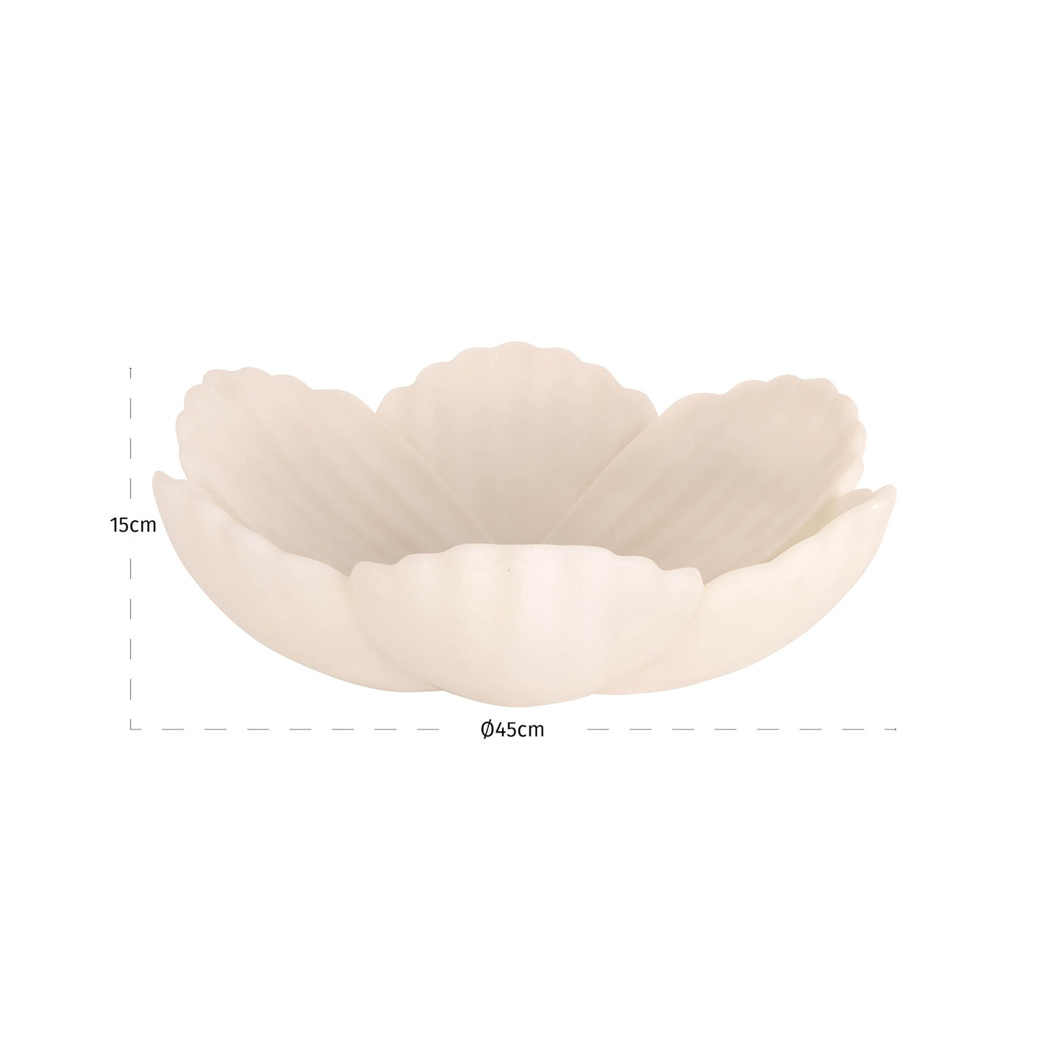 Richmond Interiors Schaal Xena white wit groot