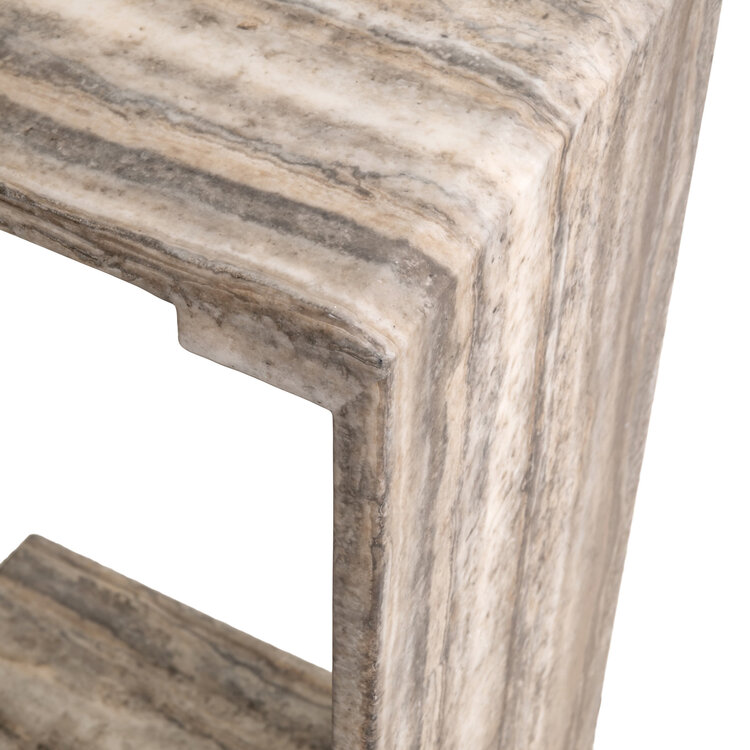 Richmond Interiors Sofa tafel Dulce grey marmer grijs