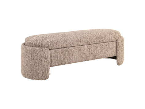 Richmond Interiors Bankje Cupid mocca linear met opbergruimte