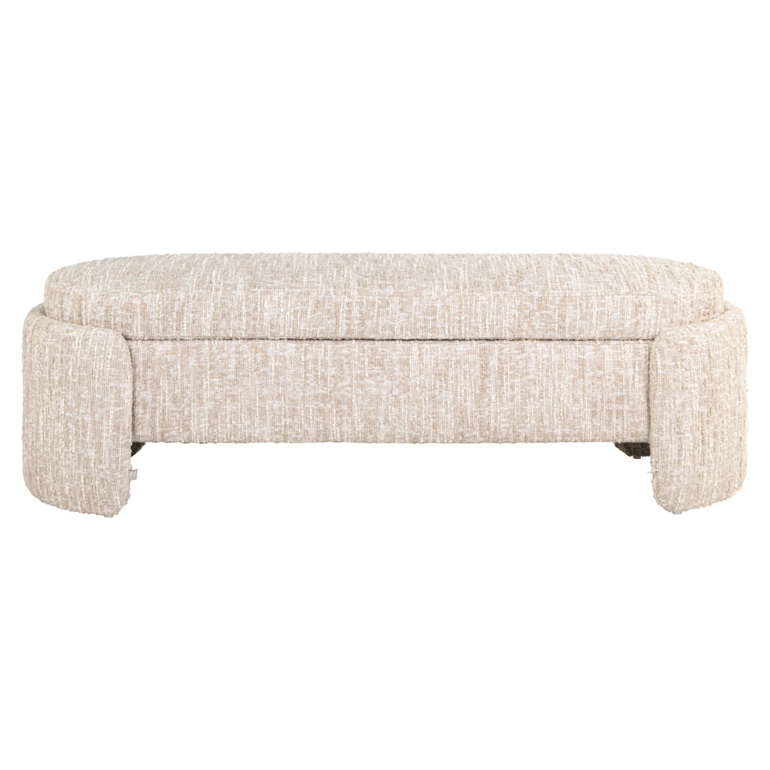 Richmond Interiors Bankje Cupid beige angora met opbergruimte