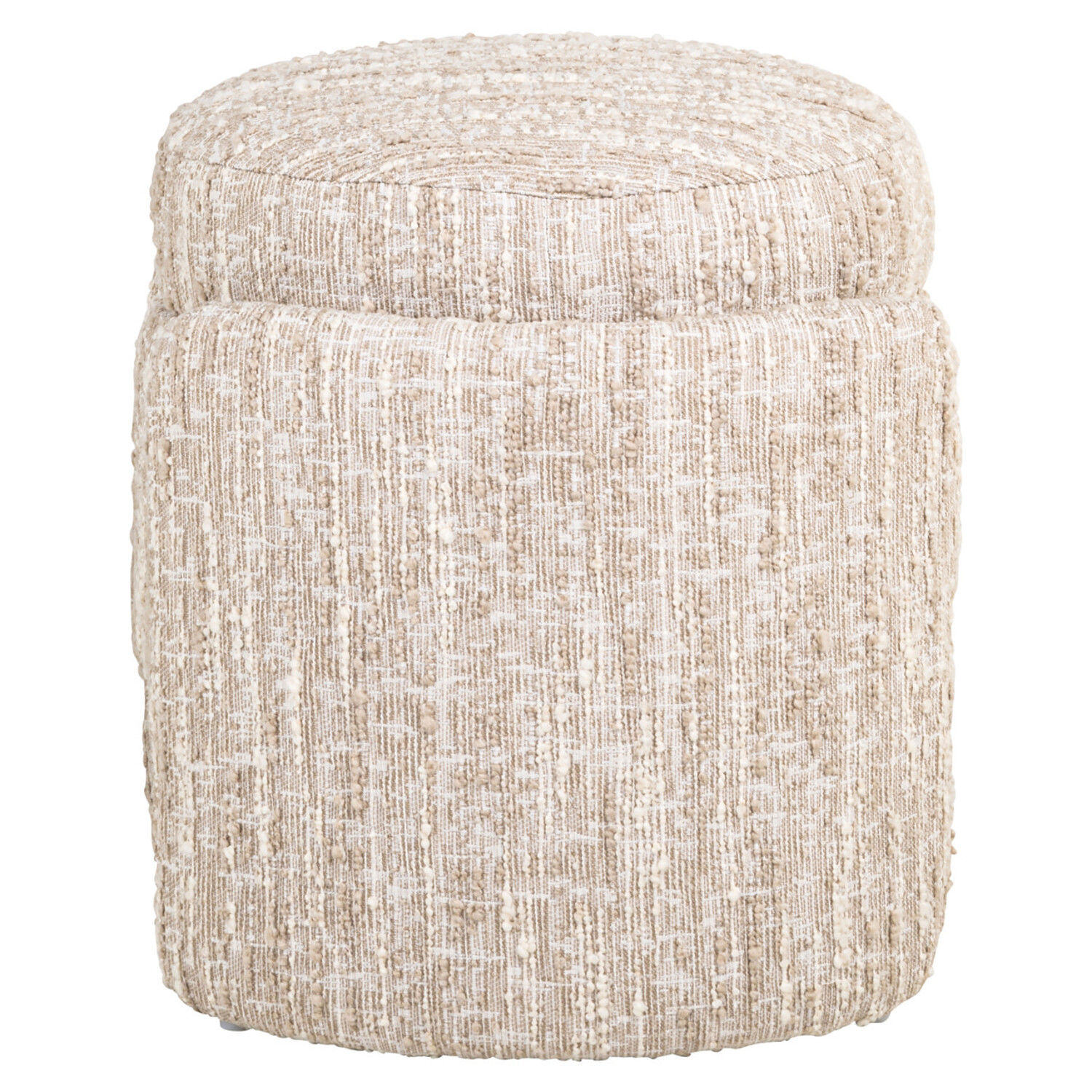 Richmond Interiors Poef voetenbankje Cupid beige angora met opbergruimte