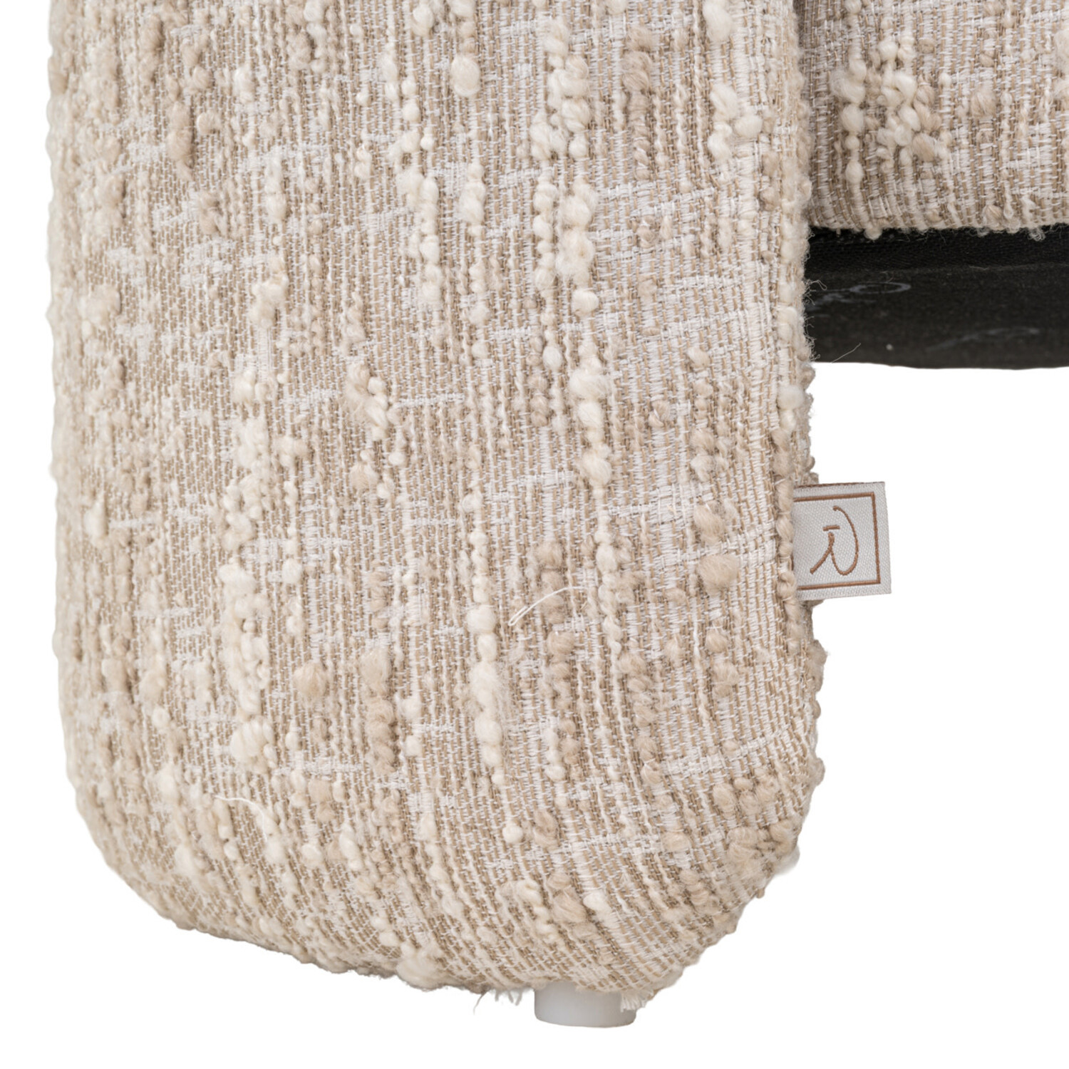 Richmond Interiors Poef voetenbankje Cupid beige angora met opbergruimte