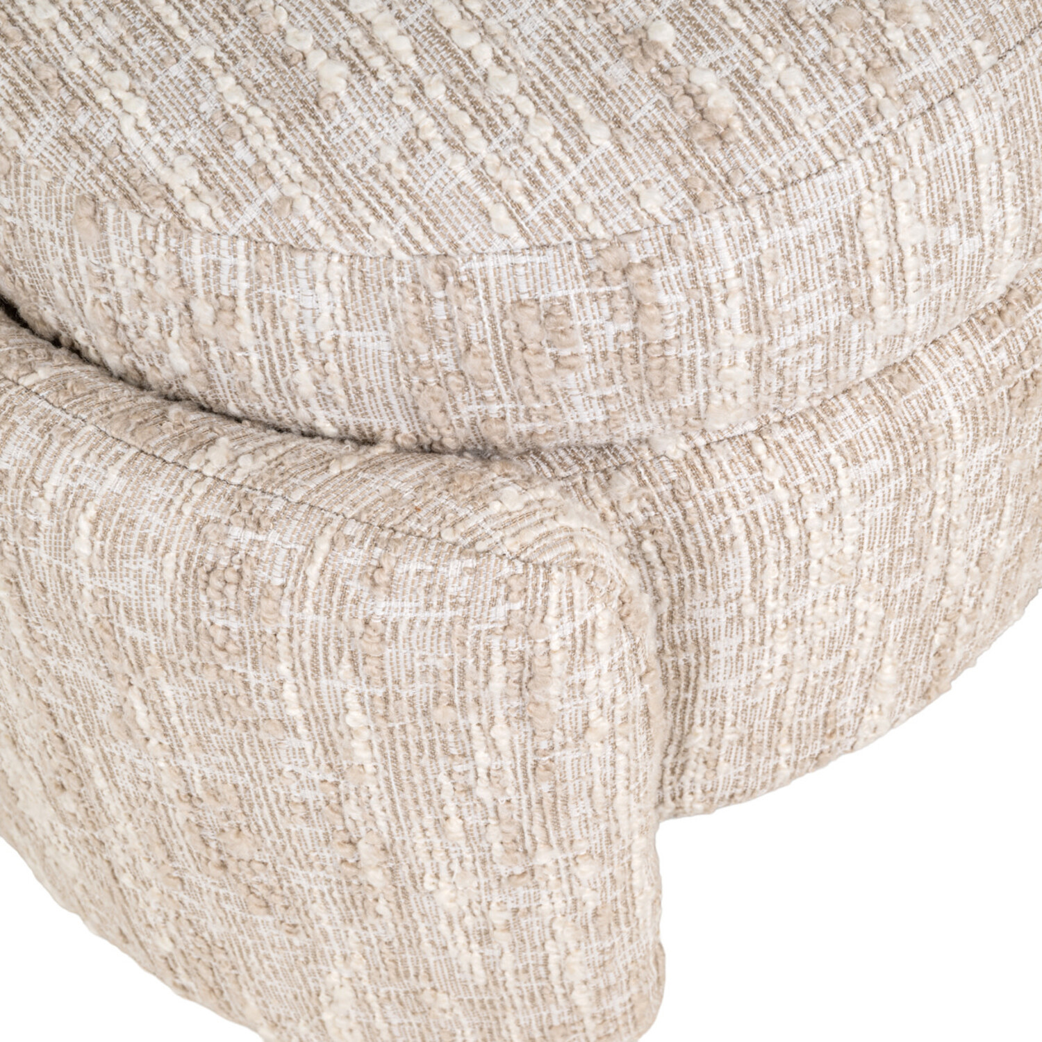 Richmond Interiors Poef voetenbankje Cupid beige angora met opbergruimte