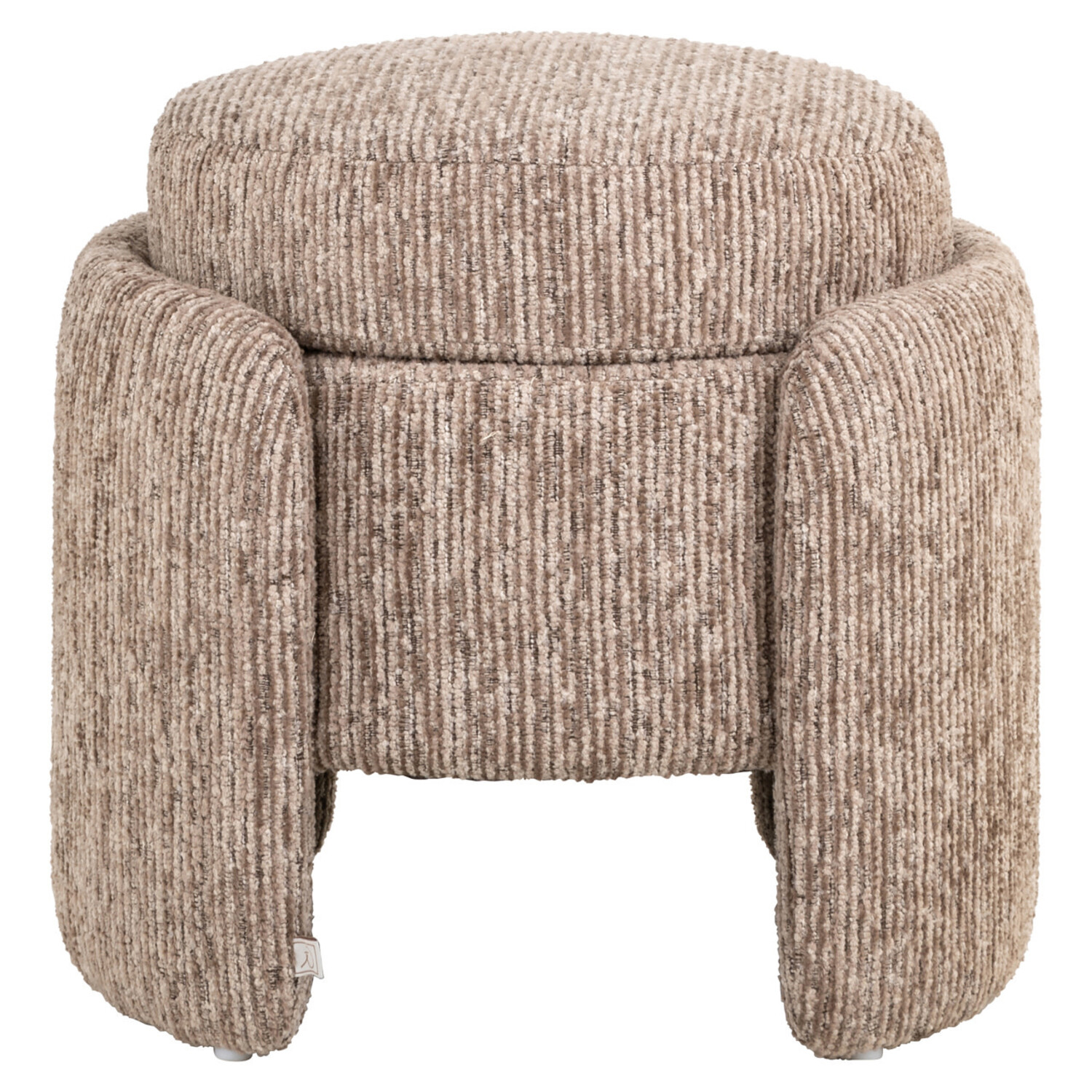 Richmond Interiors Poef voetenbankje Cupid mocca linear met opbergruimte