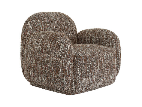 Richmond Interiors Loungestoel fauteuil Roxy terra magic roodbruin