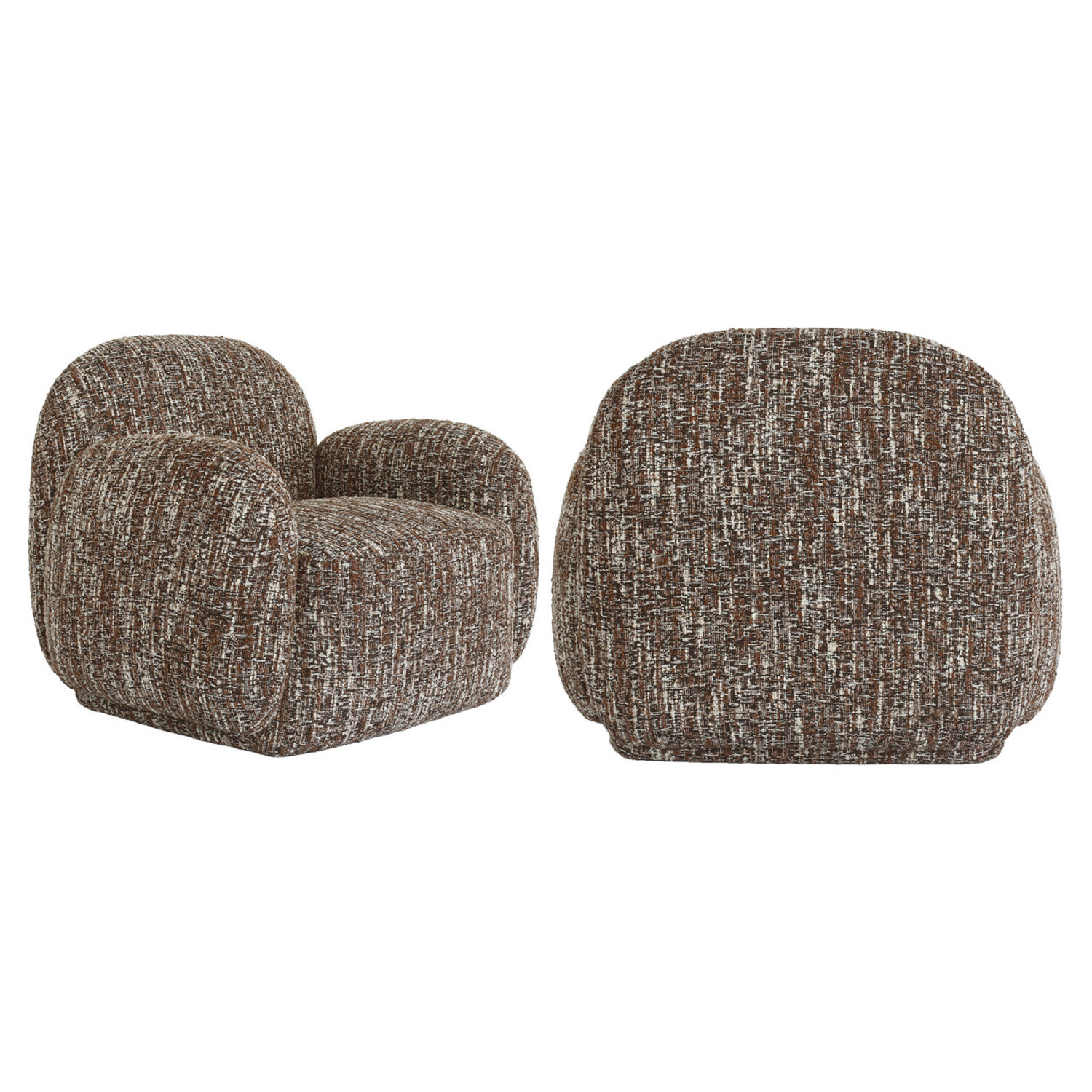 Richmond Interiors Loungestoel fauteuil Roxy terra magic roodbruin