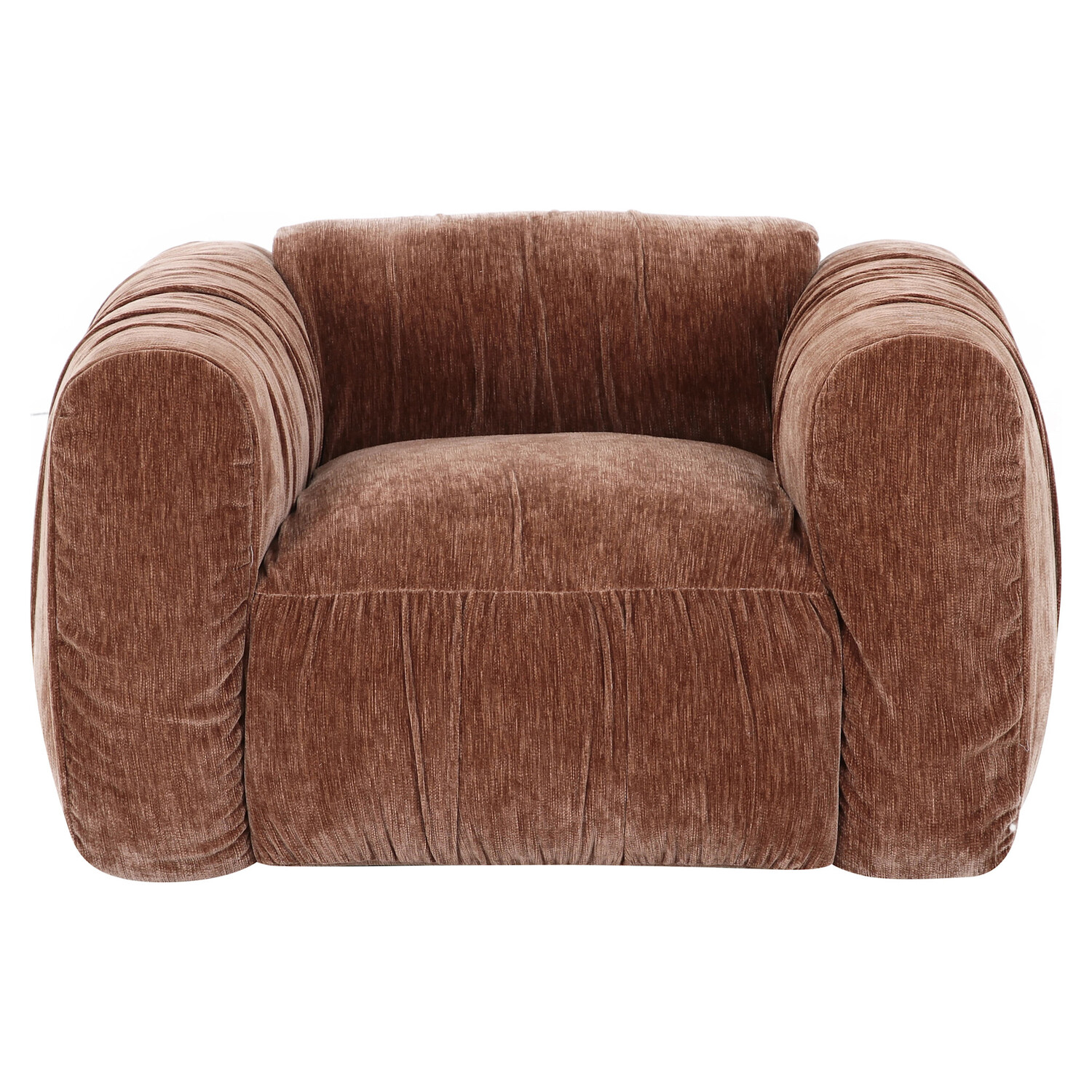 Richmond Interiors Loungestoel fauteuil Monty be straight coffee bruin